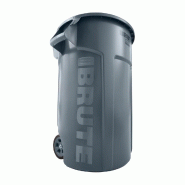 Rubbermaid Collecteur de déchets BRUTE® à roulettes de 167L - Gris - 2131929