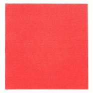 Serviette en ouate gaufré 2 plis rouge 20x20cm - par 2400