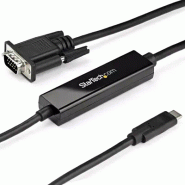 StarTech Adaptateur USB-C vers VGA 1m - Cble Vidéo Actif