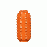Vase Bubble orange Ø8 x H 18 cm