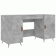 VidaXL Bureau gris béton 140x50x75 cm bois d'ingénierie Modèle Orion Focus Pro - 829520