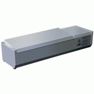 A.C.L vitrine réfrigérée à poser avec couvercle inox - 4 bacs gn 1/3 - prof 395 mm - 3701647304915 A.C.L vitrine réfrigérée à poser avec couvercle inox - 4 bacs gn 1/3 - prof 395 mm - 3701647304915