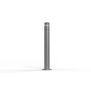 Cendrier sur pied - Borne avec tête amovible par serrure - Inox 316L brossé - D.114 hauteur 1500 mm - Capacité 1000 mégots Cendrier sur pied - Borne avec tête amovible par serrure - Inox 316L brossé - D.114 hauteur 1500 mm - Capacité 1000 mégots