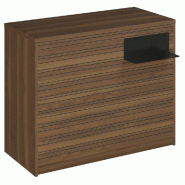 Comptoir Vertigo H T04noir spl.Droit L120cm 2tabl.Couliss.4tab.Amovib.Olivier