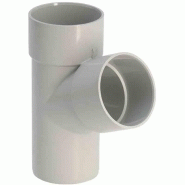 Culotte pvc 67°30 - ø 80 mâle/femelle - gris