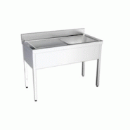 Distform Plonge inox 1 bac et égouttoir sur bâti P 550 mm-bac à gauche longueur 1000 mm - QBD05100 Distform Plonge inox 1 bac et égouttoir sur bâti P 550 mm-bac à gauche longueur 1000 mm - QBD05100