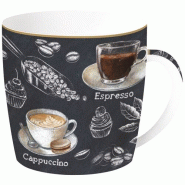 Easy life barista mug 35cl en porcelaine dans une boite metal - 035-1200507