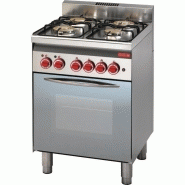 Gastro m - fourneau 4 feux gaz sur four électrique 60/60cfge/p Gastro m - fourneau 4 feux gaz sur four électrique 60/60cfge/p