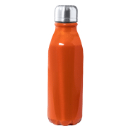 Gourde en aluminium - forme bouteille - capacité 550 ml - couleur orange - poids 88 gr Gourde en aluminium - forme bouteille - capacité 550 ml - couleur orange - poids 88 gr
