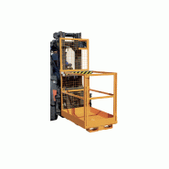 Nacelle de travail chariot élévateur conçue pour les entrepôts, les chantiers et les environnements industriels