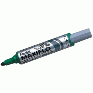 Pentel Maxiflo Green Label Marqueur pour Tableau Blanc à Pointe conique large Vert - vert plastique MWL5M-DO