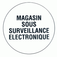 Pictogramme adhésif 200mm - Magasin sous vidéo surveillance
