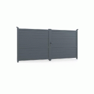 Portail aluminium bordeaux - portbord300170g