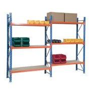 Rayonnage mi-lourd à plateaux bois avec une capacité de charge pouvant aller jusqu'à 1400 kg - PROFILCASE Rayonnage mi-lourd à plateaux bois avec une capacité de charge pouvant aller jusqu'à 1400 kg - PROFILCASE