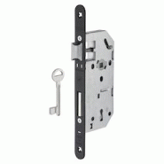 Serrure encastrable à clé pour porte de chambre, axe 45mm, bouts ronds, 2 clés - THIRARD - doré 3150260943429 Serrure encastrable à clé pour porte de chambre, axe 45mm, bouts ronds, 2 clés - THIRARD - doré 3150260943429