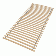 Sleepneo Sommier à lattes enroulable 80x200 cm, 28 lattes, bois de hêtre, fabriqué en Allemagne, livré monté, jusqu'à 130 kg - marron LR0508201SP100