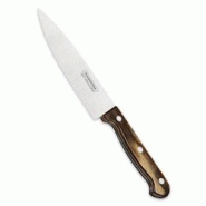 Tramontina-Couteau du chef Technobois 15cm. Inox pleine soie et technobois . - marron inox 21131196 Tramontina-Couteau du chef Technobois 15cm. Inox pleine soie et technobois . - marron inox 21131196