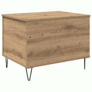 VidaXL Table basse Chêne artisanal 60 x 44,5 x 45 cm Bois d'ingénierie Modèle Luna Compact Plus - 882670