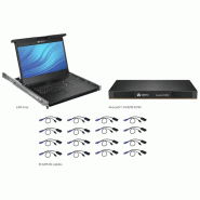 16 Ordinateur(s) - 47 cm (18,5") LED - UXGA - 1600 x 1200 - 16:9Port PS / 2USBVGA - Clavier - Pavé t