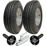 5.00-10 High Speed Trailer Kit Road Legal 500x10 Wheels, Axles Hitch 710kgs 5.00-10 High Speed Trailer Kit Road Legal 500x10 Wheels, Axles Hitch 710kgs