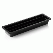 Bac GN 2/4 mélamine H 65 mm 3,6 ltr noir GN 65 BLACK - Was Germany - 4044925155403
