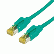 Cordon draka cat.6a (classe ea) uc900 / hirose tm31, vert, 15 m
