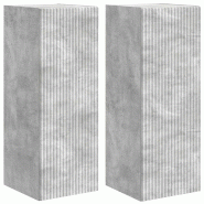 Helloshop26 - Meuble TV mural moderne 30 x 31 x 80 cm avec rangement pratique design minimaliste en bois d'ingénierie béton 02_0054974 - Bois massif