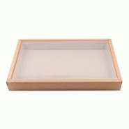 Packnwood FHC - 50Pcs - Combo boîte kraft sushi avec couvercle PET - 310x215x35mm - marron en carton 210STRAY3122 Packnwood FHC - 50Pcs - Combo boîte kraft sushi avec couvercle PET - 310x215x35mm - marron en carton 210STRAY3122