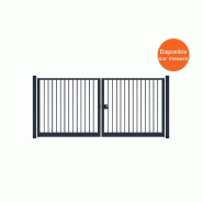 Portail battant barreaudage rond - 3000 / 2000_0