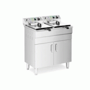 Royal Catering - Royal Catering RCPKF 26DSH Friteuse Électrique Professionnelle Semi-Professionnelle Avec Robinet De Vidange Sur Pied Armoire - 40628