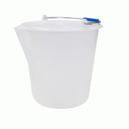 Schneider - Seau, LDPE - 18,0 L - blanc plastique 200882