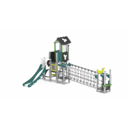 Structure multi-activités métallique chlorophylle zoop - ld1bpmet4300 - ludoparc