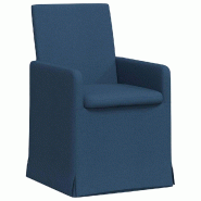 VidaXL Chaises de salle à manger 2 pcs Bleu 57 x 67 x 95 cm tissu Modèle Altéa Plus - 42017911