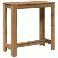 VidaXL Table de bar chêne artisanal 102x50x103,5 cm bois d'ingénierie Modèle Boréal Nova Pro - 854417