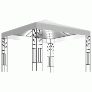 VidaXL Tonnelle avec guirlande lumineuse à LED 3x3 m Blanc Modèle Vega Master - blanc 3070311