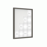 Vitrine d'affichage extérieure peinte - 75 mm - simple ou double battant - 8 à 30 A4 Vitrine d'affichage extérieure peinte - 75 mm - simple ou double battant - 8 à 30 A4