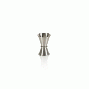 Jigger, Ø 4,5 cm, hauteur 7 cm, 1,5/3 cl, acier chromé nickel - Was Germany - 4044925156462