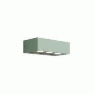 Zafferano Forward Applique Extérieure 3 Lumières Asymétrique En Aluminium Couleur Sauge, Design Moderne Pour Éclairage De Façades Et Allées 15,5
