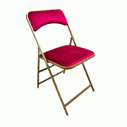 Lot de chaises pliante - Dorée - KROSS
