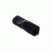Bazar Bizar Nappe en lin 150x250 cm noir - noir textile INMAX002B-150x250