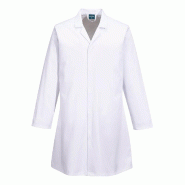Blouse sans poches pour l'industrie alimentaire. - Blanc/Bleu royal / R / XXL