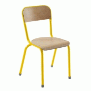 Chaise 4 pieds atlas antibruit t6 jaune 1023