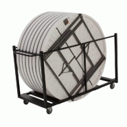 Chariot de tables / 10 rectangulaires ou 8 rondes Chariot de tables / 10 rectangulaires ou 8 rondes