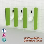 Cloisons urinoir adulte sur pied, hauteur 1500mm - cloison de toilette pour écran d'urinoir, séparateur d'urinoir pour écran de séparation de toilette