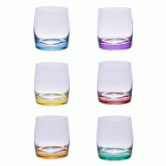 Coffret de 6 gobelet idéal 29 cl Multicolore Rond Cristallin Table Passion - multicolore 3106233670045