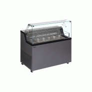 Congélateur vitré de glace MIRABELLA 6 (276 / 184 L) Gris TEFCOLD