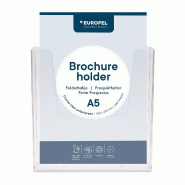 Europel Porte-brochures ou Présentoir Mural A5 - 10 pièces - plastique 350076-10