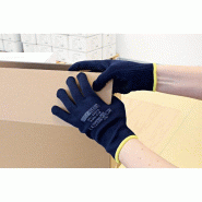 HYGOSTAR Gant de travail PEARL 33273 coton/nylon XL bl 12paires - 33273