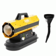 MSW - MSW Canon à air chaud diesel 20 kW 12 l - Canon à air chaud fioul Chauffage de chantier gaz Canon à chaleur gaz - jaune acier 4062859274359