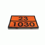 Panneau orange 30×40 cm avec numéros vinyle - 46437t Panneau orange 30×40 cm avec numéros vinyle - 46437t